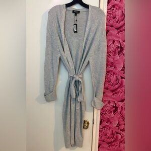 Express Light Gray Knit Sweater